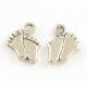 Lot de 10 breloques pendentifs "pied"