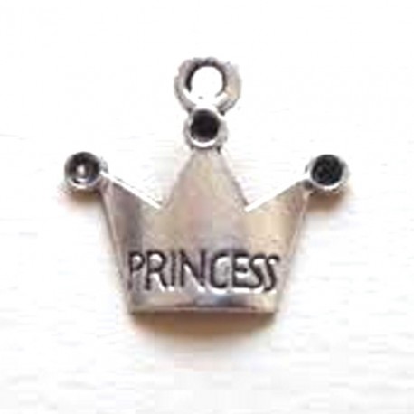 Lot de 10 breloques pendentifs "PRINCESS"