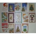 LOT 14 CARTES JOYEUX NOEL SOUS BLISTER + ENVELOPPE